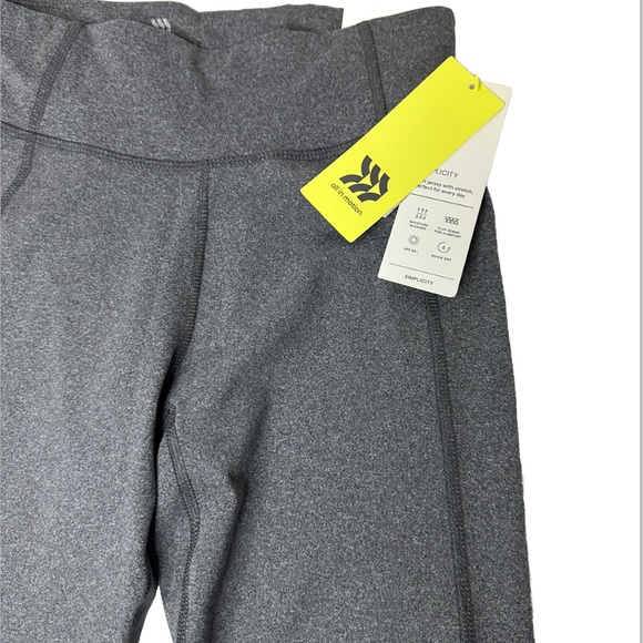All In Motion Women's Simplicity Mid-Rise Long Leggings  Grey Size‎ XS - Picture 4 of 8